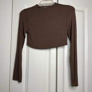 OOTDFASH Long Sleeve Crop Top
